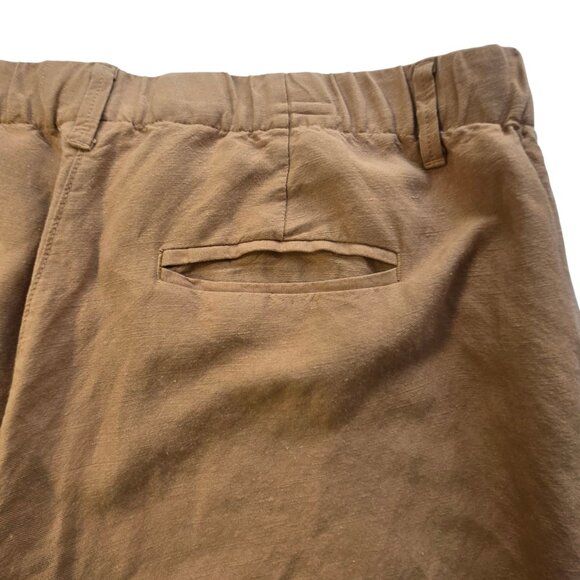 J.Jill Womens Large Wide-Leg Trousers Linen Blend Pants Pockets - Picture 12 of 16